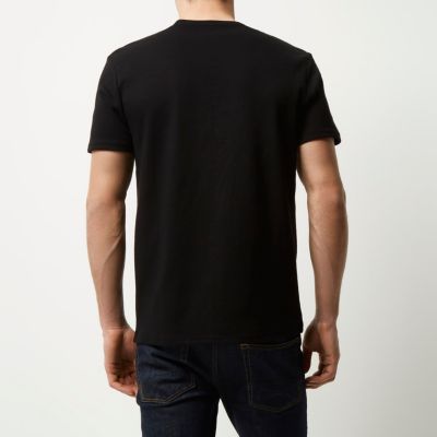 Black dotty texture t-shirt